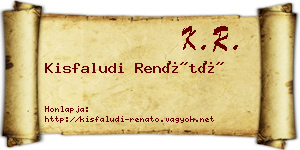 Kisfaludi Renátó névjegykártya